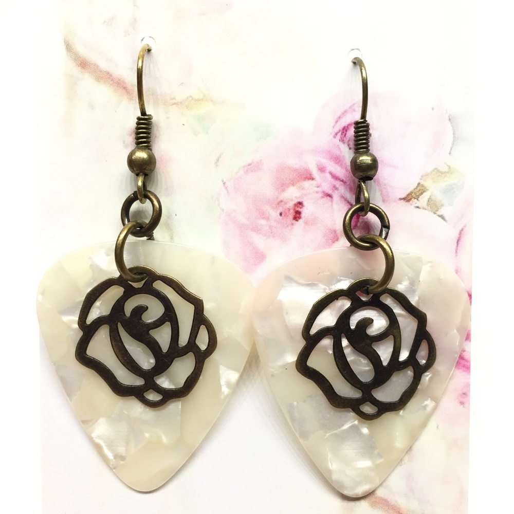 Rose Earrings NWT